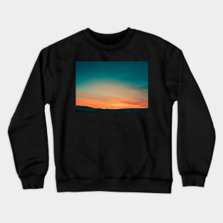 GREEN AND ORANGE SUNSET DESIGN Crewneck Sweatshirt